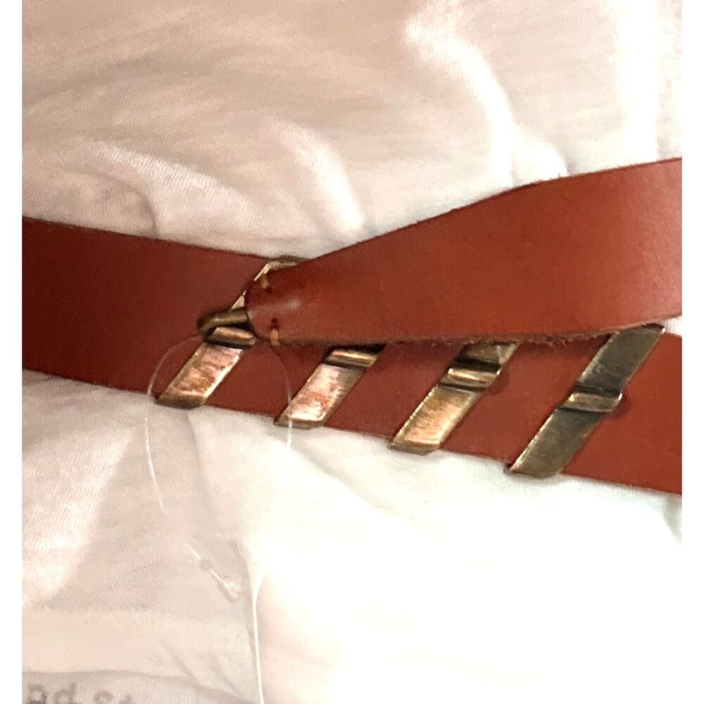 NWT Free People We the Free Brown Leather Belt size M/L